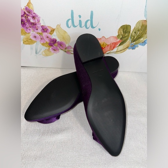 TALBOTS NWOT Edison Rose Satin Flats Purple Size 9M - Picture 3 of 4